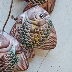 Ceramic String Of Fish