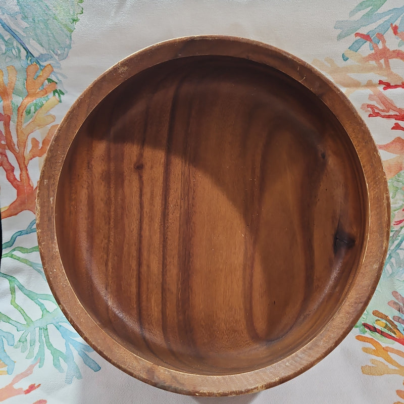 Vintage Medium Wood Bowl