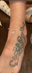 Sterling Silver Anklet with Charm