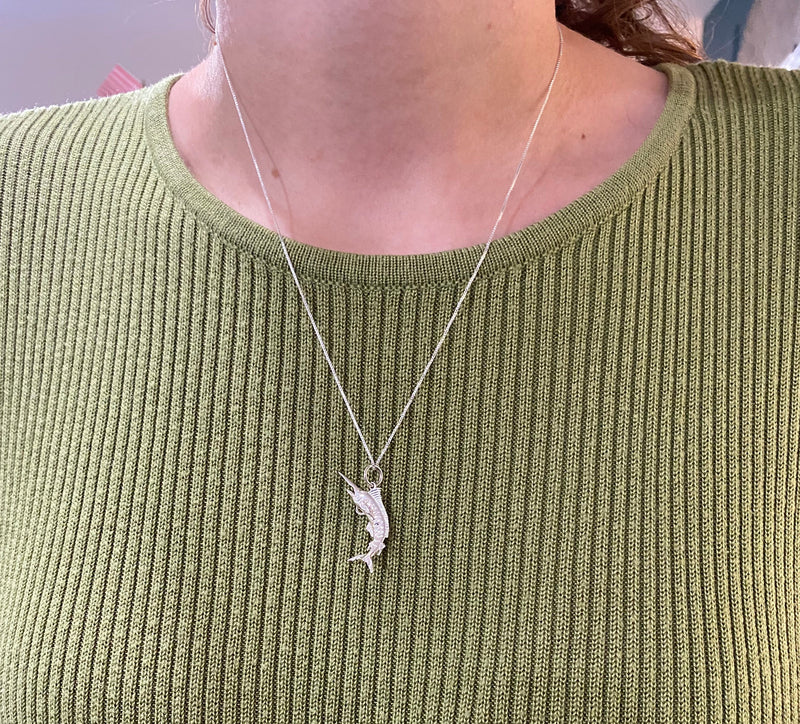 Marlin Sterling Silver Necklace