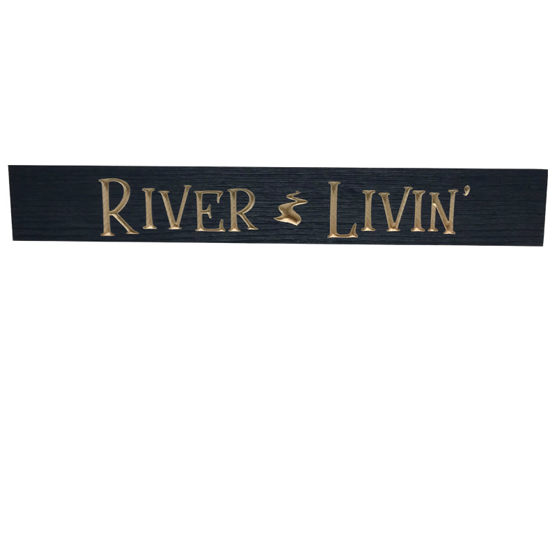 River, Lake, & Country House Theme Barnwood Sign - 24"