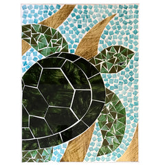 Mosaic Turtle Plaque