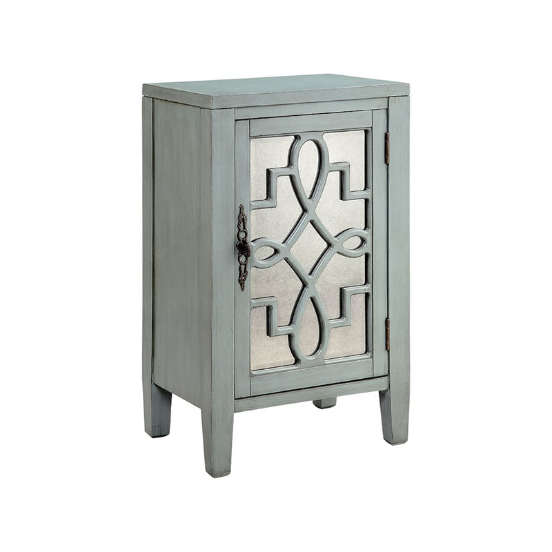 Leighton 1-Door Cabinet in Blue Grey