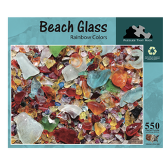 Beach Glass Rainbow Jigsaw Puzzles 550 Pieces