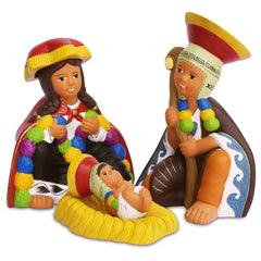 Cuzco Holy Family Nativity Set of 3
