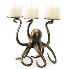 Octopus Pillar Trio Candleholder