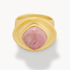Pink Rhodonite Stone Ring