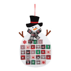 Plaid Snowman Advent Calendar