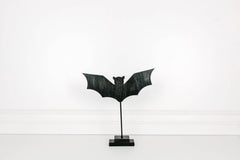 Adams & Co Wooden Black Bat Cut out on Stand