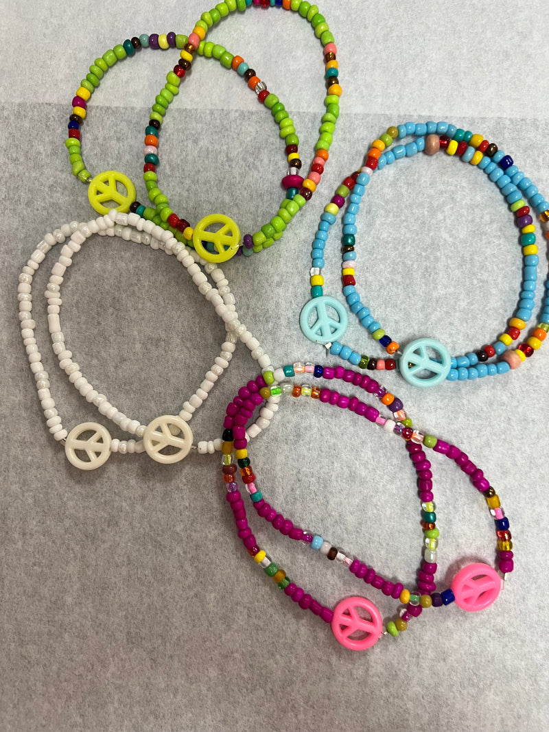 Peace Sign Anklet- 4 Styles