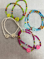 Peace Sign Anklet- 4 Styles