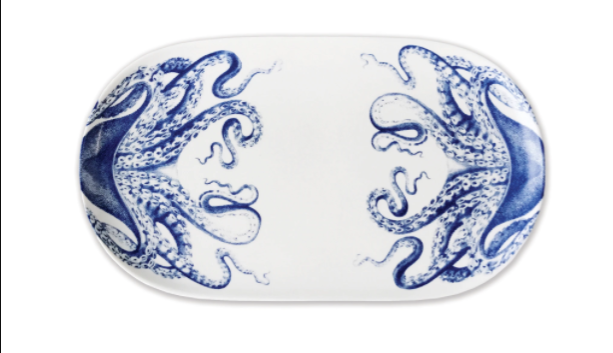Blue Octopus Dinnerware & Serving Pieces