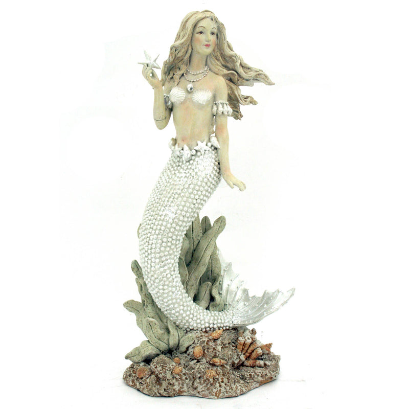 Vintage Mermaid Siren with Starfish