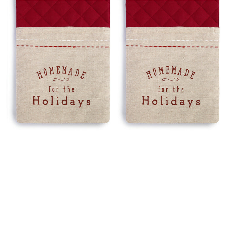 Home for the Holidays Double Oven Mitt