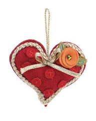 Whimsical Valentine's Day Heart Ornament