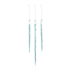 Blue Glitter Icicle Ornaments