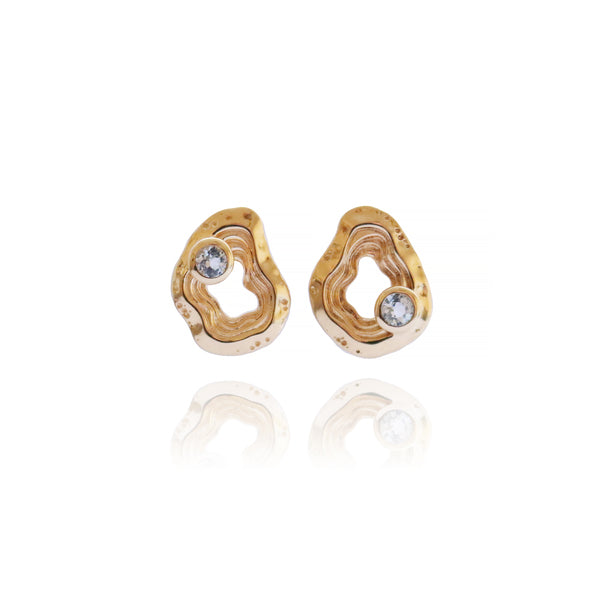 Oasis Ear Studs - Silver