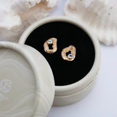 Oasis Ear Studs - Silver