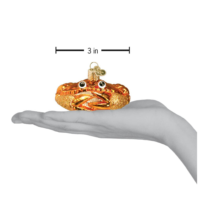 Crab Louie Glass Ornament