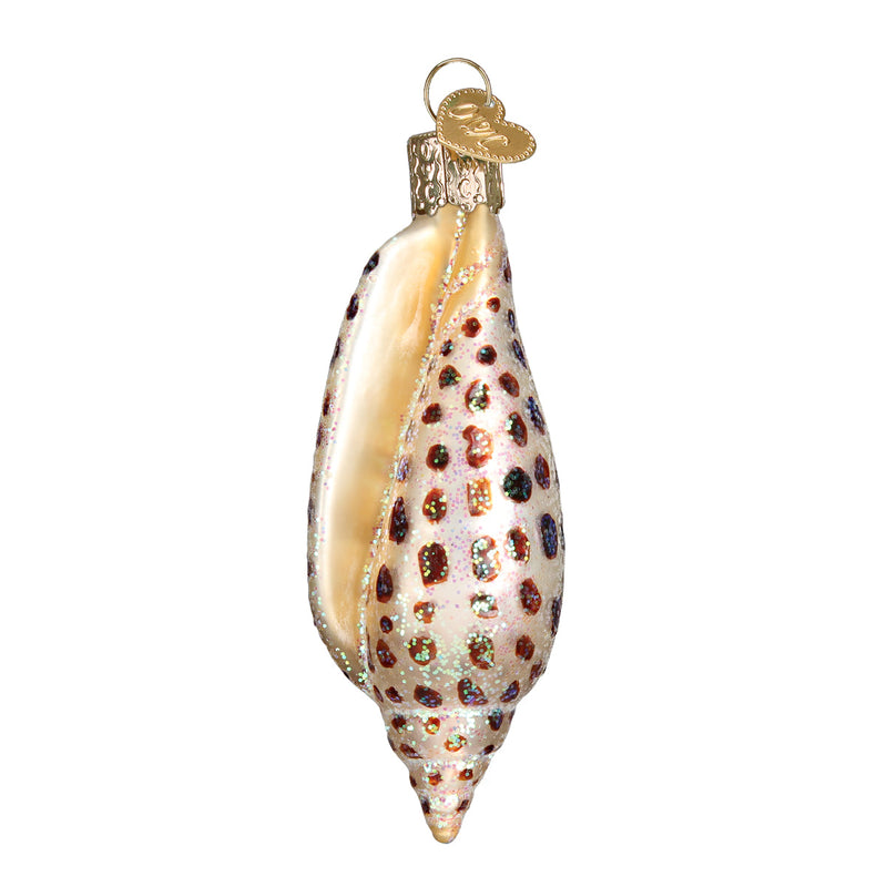 Junonia Shell Glass Ornament