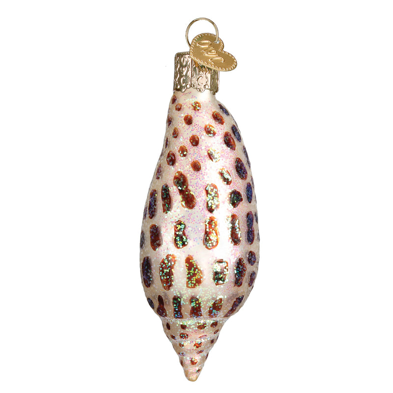 Junonia Shell Glass Ornament