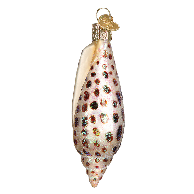 Junonia Shell Glass Ornament