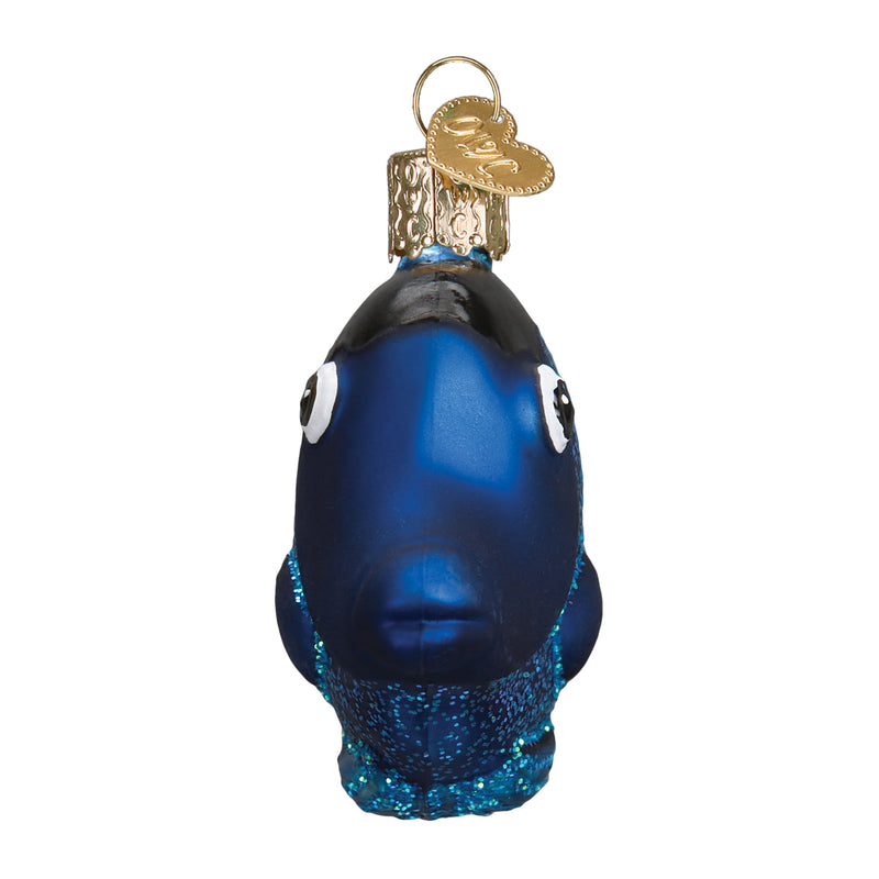 Pacific Blue Tang Glass Ornament