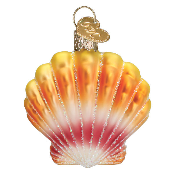 Sunrise Shell Glass Ornament