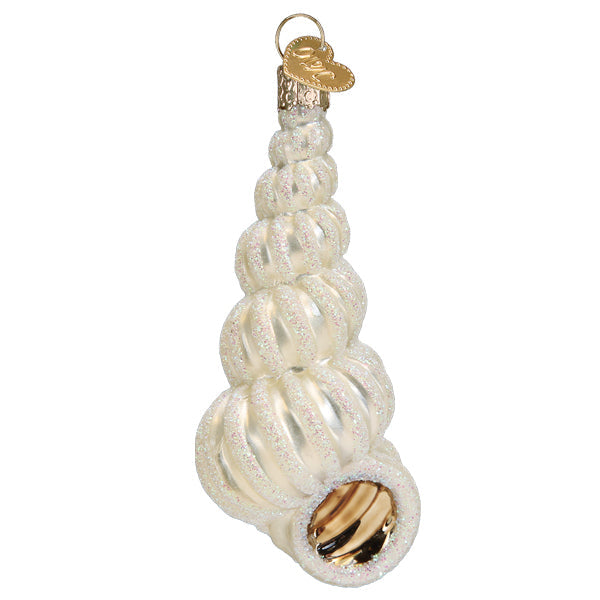 Wentletrap Shell Glass Ornament