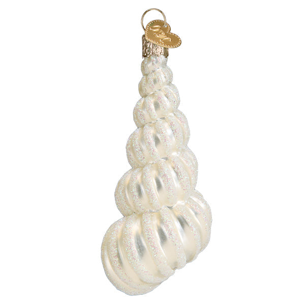 Wentletrap Shell Glass Ornament