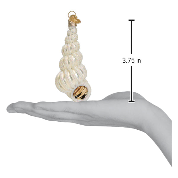 Wentletrap Shell Glass Ornament