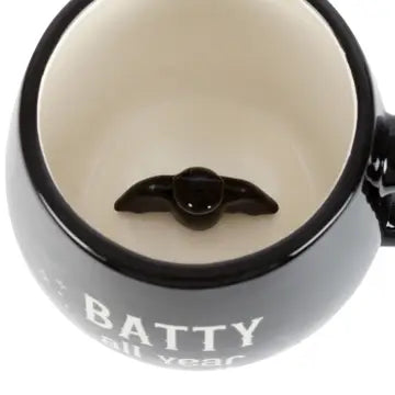 Gothic Halloween Batty All Year Round Rounded Peekaboo Mug