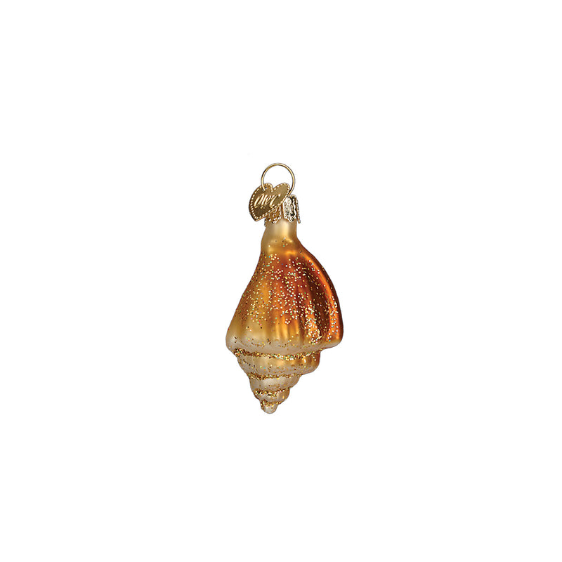 Sea Shell Christmas Ornament Set- Nautilus, Sand Dollar,  Murex, Scallop
