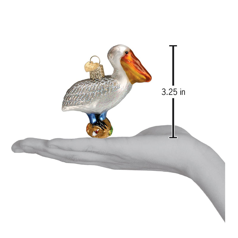 Pelican Glass Ornament