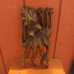 Wood Octopus Wall Art
