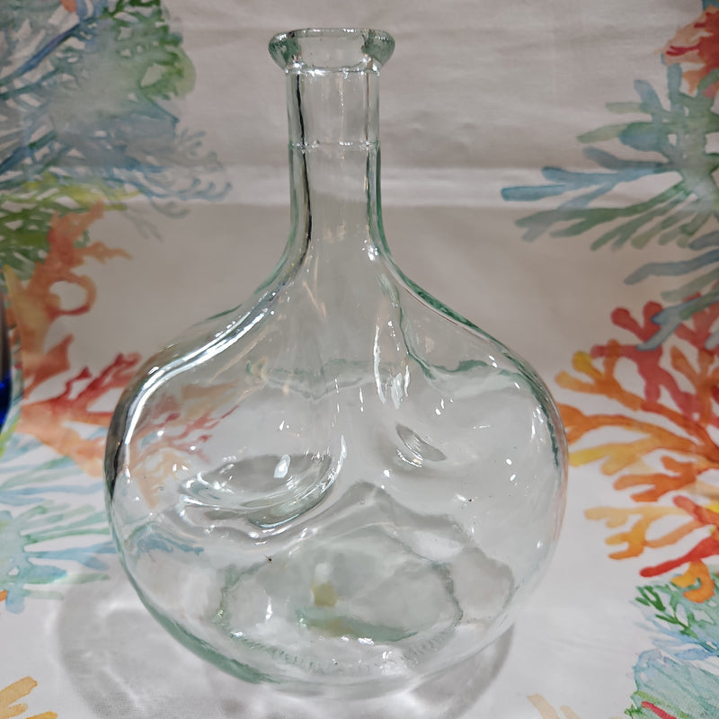 Vintage Clear/ Green Glass Bottle
