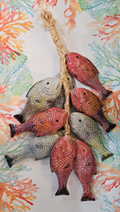 Vintage Ceramic String Of Fish