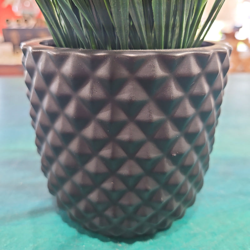 Faux Liriope Potted Plant