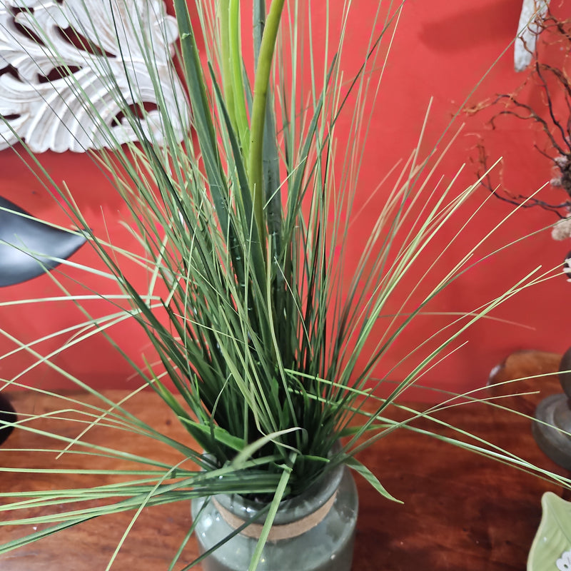 Faux Grass Potted Plant