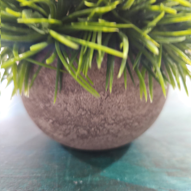 Faux Small Grass Potted Plant