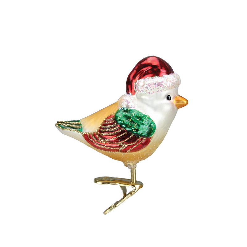 Santa Bird Clip Ornament