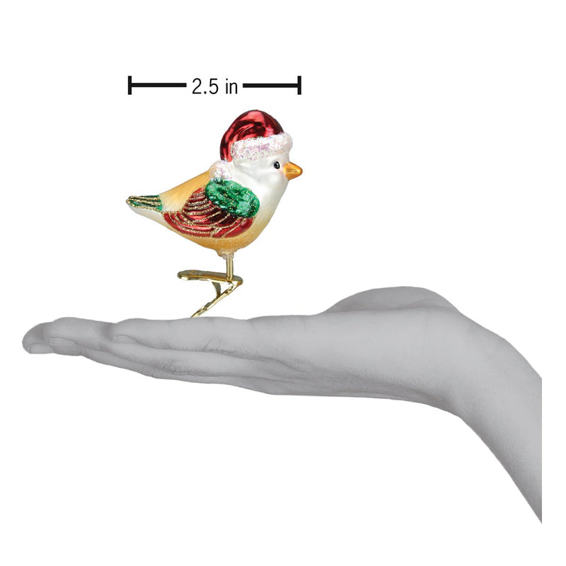 Santa Bird Clip Ornament