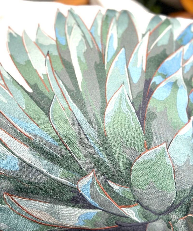 Green Agave Indoor/Outdoor Throw Pillow