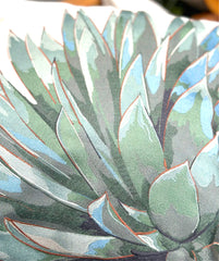Green Agave Indoor/Outdoor Throw Pillow