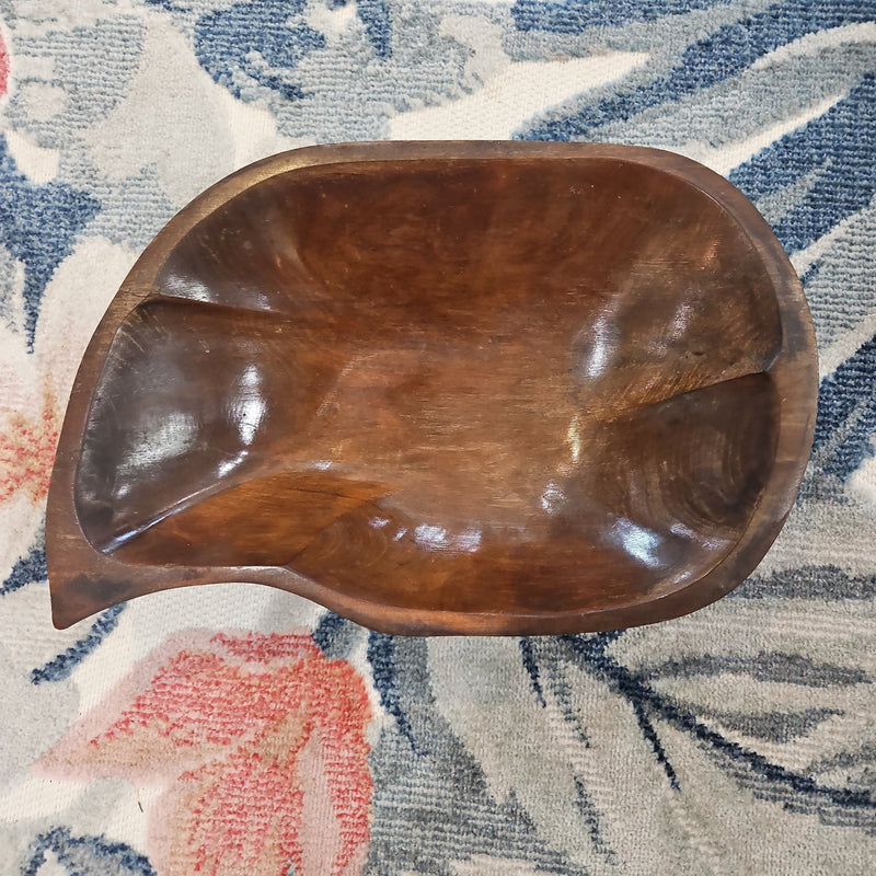 1960's Vintage Wood Bowl - Decorative TraysLoving Coastal Living