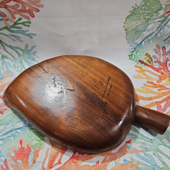 1960's Vintage Wood Monkey Pod Leaf Serving Dish Tray - Decorative TraysLoving Coastal Living