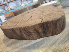 Rustic Wood Slab Riser