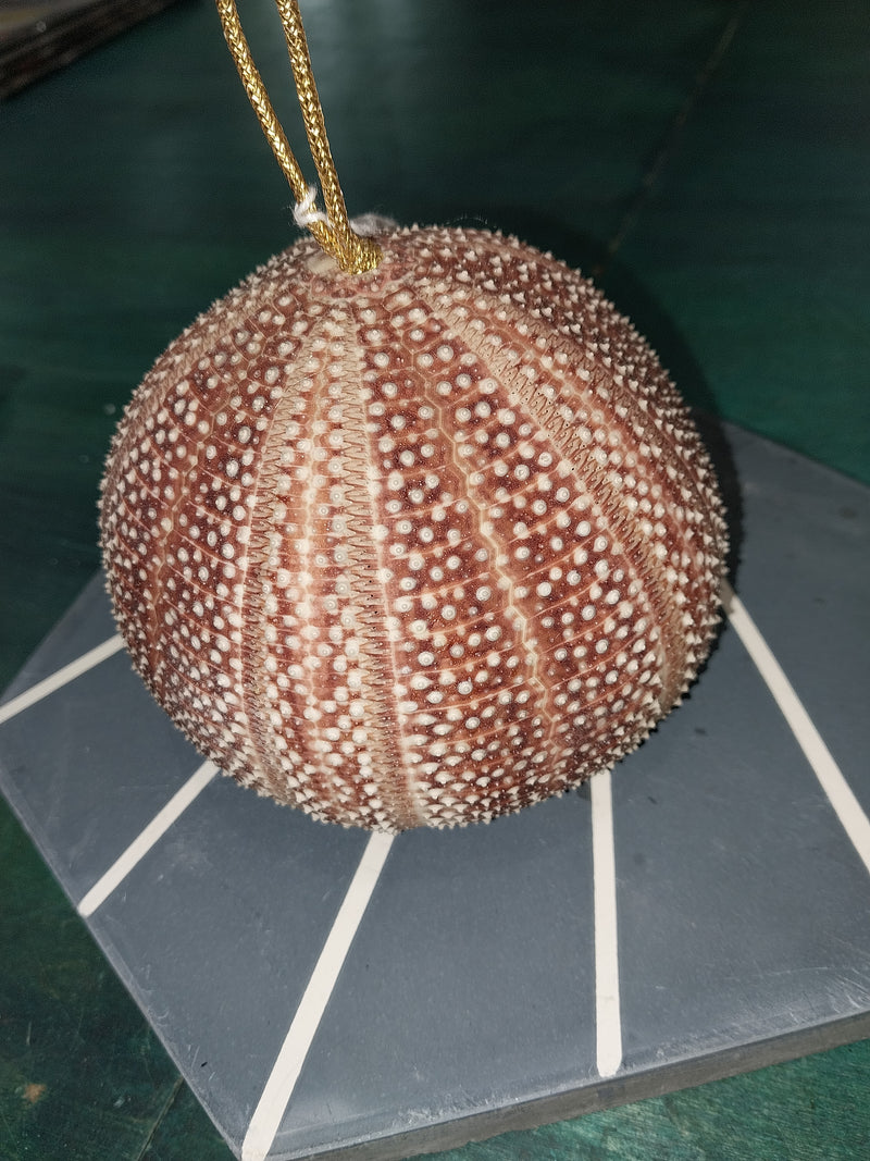 Rust English Urchin Ornament