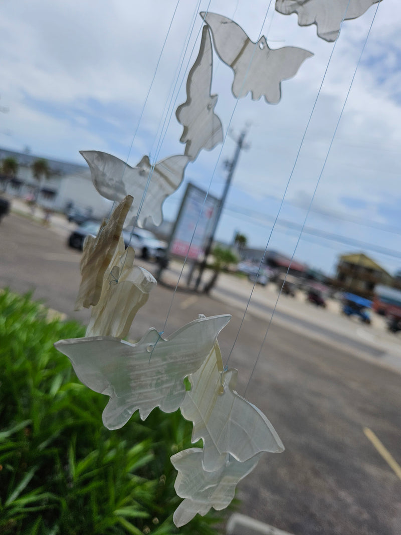 Onyx Butterfly Windchime