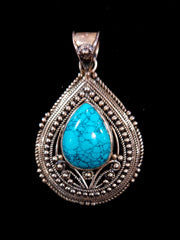 Stirling Silver Turquoise Pendant